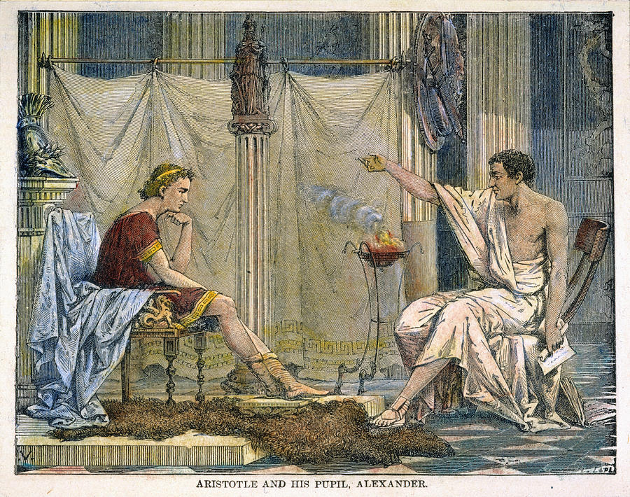 Aristotle teaching Alexander the Great