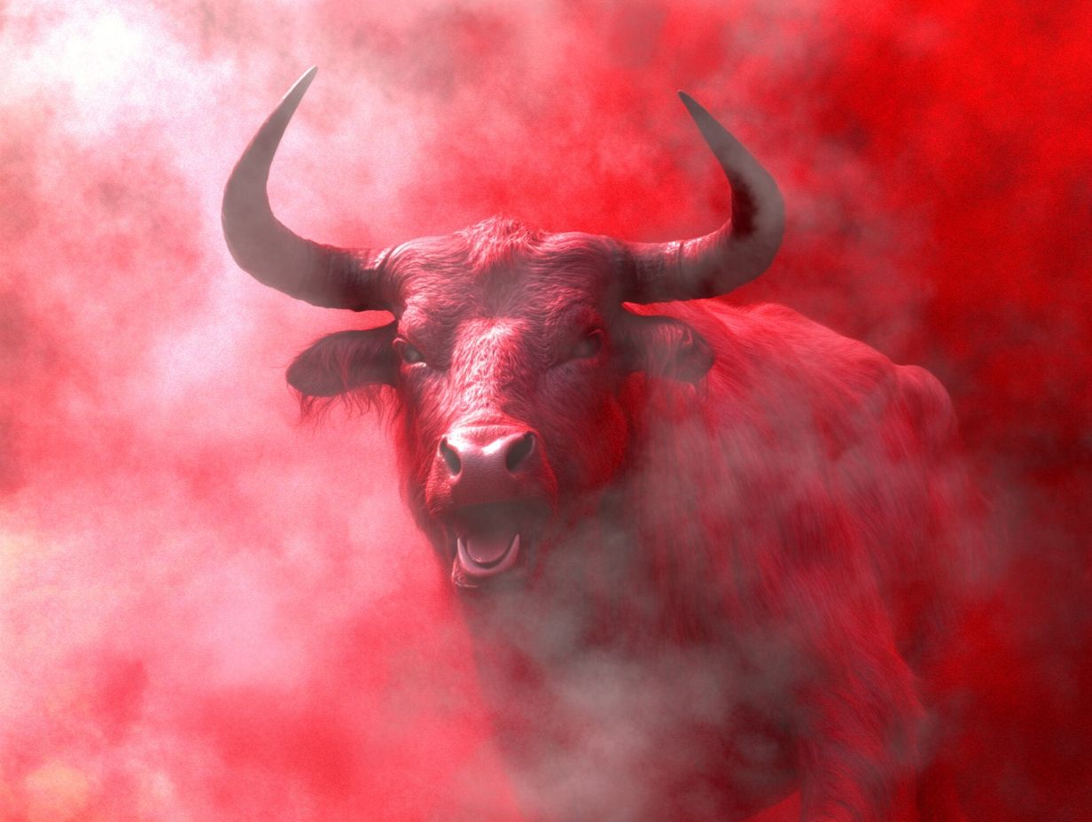 Bull in a red mist moment